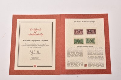 Lot 263 - Nazi Forgeries of Great Britain stamps
