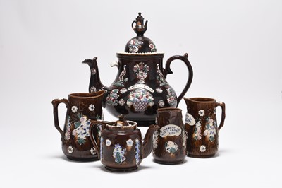 Lot 88 - Good collection of Measham Bargeware, circa 1885-90