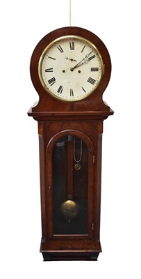Lot 53 - An early 19th century mahogany tavern clock