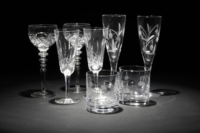 Lot 196 - Drinking glasses including Waterford Crystal and Edinburgh Crystal