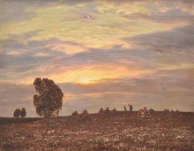 Lot 122 - Ivan Fedorovitch Choultsé (Russian, 1874/77-c.1937) The Sunrise over the Harvest