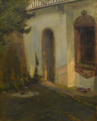 Lot 126 - Arthur John Elsley (1861-1952) Study of a Continental Building