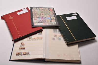Lot 256 - Commonwealth stamps in 3 stockbooks and a folder