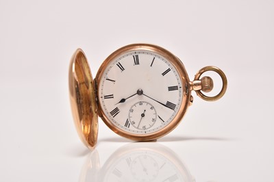 Lot 426 - A 14ct gold hunter pocket watch