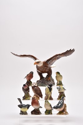 Lot 60 - Beswick birds including Bald Eagle and Barn Owls