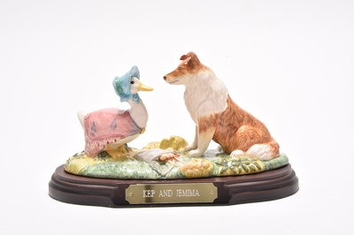 Lot 262 - Beswick Beatrix Potter limited 'Kep and Jemima' tableau group
