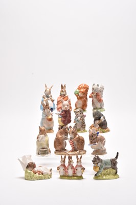 Lot 353 - A collection of Royal Albert Beatrix Potter figures