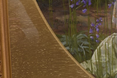 Lot 238 - Mary Elizabeth Harding (b. circa 1857) Lady in a bluebell wood