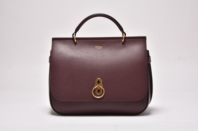 Lot 284 - A Mulberry Amberley Oxblood grained leather cross body bag