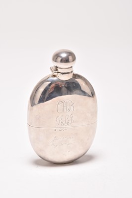Lot 118 - A Victorian silver hip flask