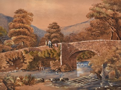 Lot 74 - Harry Epworth Allen (1894-1958) Bridge over the Ludd at Ludlow