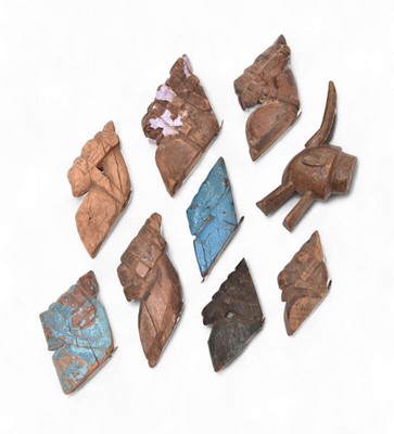 Lot 128 - A collection of Indian figural architectural fragments, 18th-19th century
