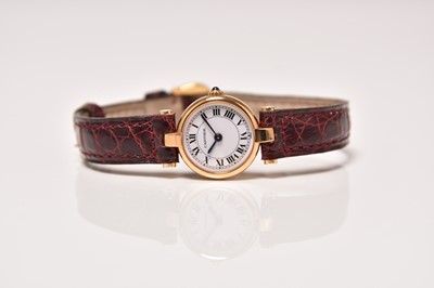Lot 449 - Cartier: A lady's 18ct gold wristwatch