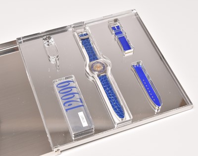 Lot 469 - Swatch: A Platinum pattern limited edition automatic wristwatch
