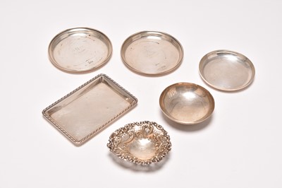Lot 90 - Six silver dishes