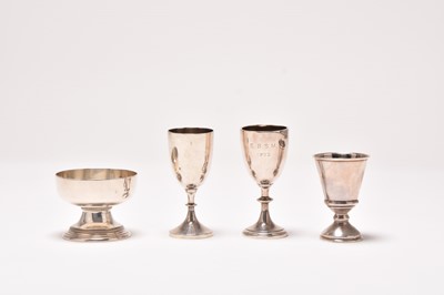 Lot 58 - Four small silver goblets