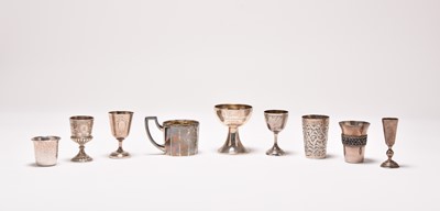 Lot 113 - A collection of cups and goblets