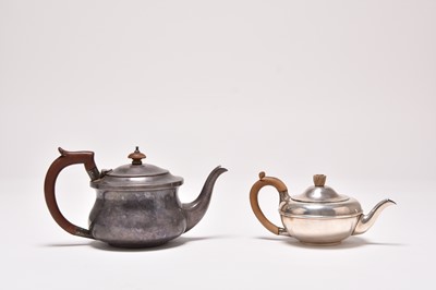 Lot 174 - Two silver teapots