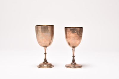 Lot 210 - Two silver goblets
