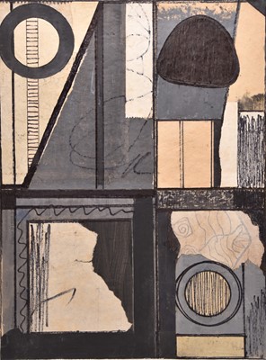 Lot 10 - George Holt (British 1924-2005) Abstract composition 'Ladder to the Moon'