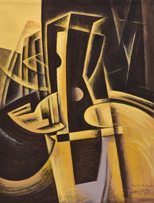 Lot 43 - Arthur Cyril Hilton (British 1897-1960) Amber Landscape