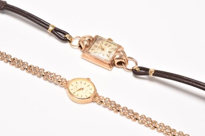 Lot 459 - Longines and Rotary: Two lady's 9ct gold watches