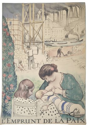 Lot 15 - WW1 Propaganda Poster - LEBASQUE, Henri (1865-1937) Peace Loan, c.1918