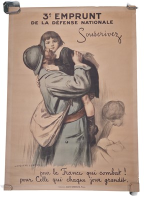 Lot 13 - WW1 French Propaganda Poster - LEROUX, Auguste (1871-1954) 3rd National Defence Loan, c. 1917
