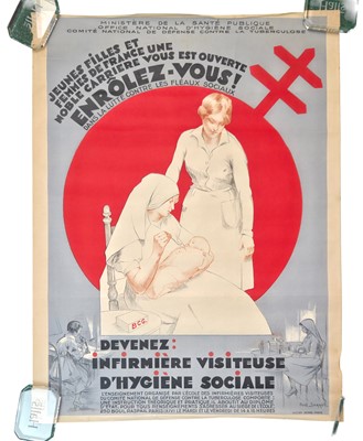 Lot 16 - Two French Propaganda Posters relating to Public Health