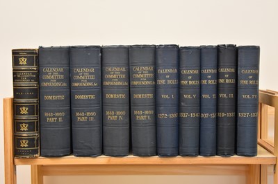 Lot 45 - CALENDAR OF COMMITTEE for compounding 1643-60, 5 parts, 1889-92.