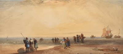 Lot 88 - Attributed to John Francis Salmon (1808-1886) Landing the Catch