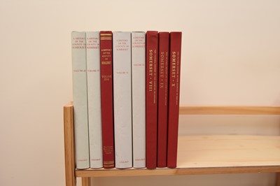 Lot 50 - VICTORIA COUNTY HISTORY OF SOMERSET. Vols 3, 4, 5, 6, 7, 8, 9, 10 (8) (box)