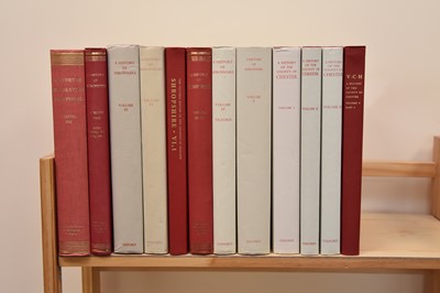 Lot 60 - VICTORIA COUNTY HISTORY OF SHROPSHIRE. Vols 1-4, 6 part 1, 8-10. With Chester