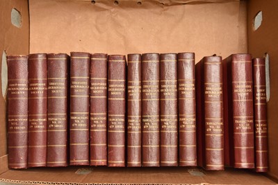 Lot 143 - TRANSACTIONS OF THE SHROPSHIRE ARCHAEOLOGICAL SOCIETY, Vols 24-46, 1911-1931/2