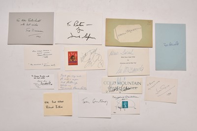 Lot 137 - FILM STAR SIGNED CARDS.