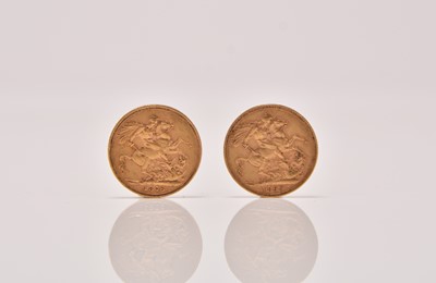 Lot 194 - Two Victoria sovereigns