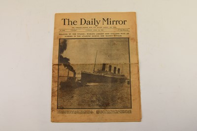 Lot 81 - TITANIC. Daily Mirror 16th April 1912, Complete issue of 16 pages