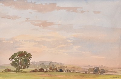 Lot 104 - Len Roope (1917-2005) Untitled - View Across Fields