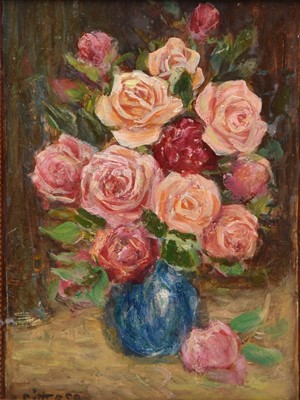 Lot 168 - Albert Abram Gittleson (act.1911-1944) Still Life of Flowers in vase (3)