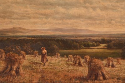 Lot 152 - English School (19th-20th century) Field with Haystacks