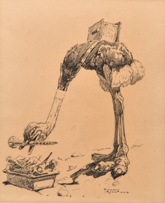 Lot 35 - Harry Rountree (1878-1950) Ostrich