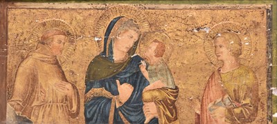 Lot 59 - After Pietro Lorenzetti (1280-1348) Madonna...