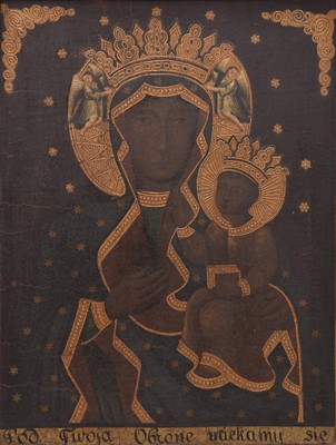 Lot 53 - Polish School (18th century) After The Black Madonna of Czestochowa