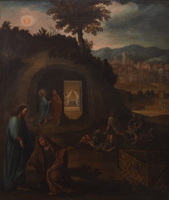 Lot 21 - Circle of Antonio Travi also known as Il Sordo di Sestri (Italian, 1608-1665) The Resurrection of Christ