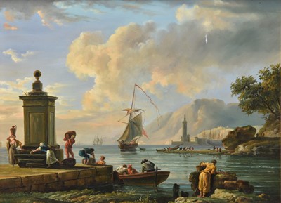 Lot 26 - Manner of Claude-Joseph Vernet (1714-1789) Mediterranean Harbour