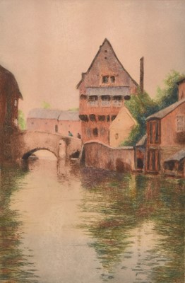 Lot 121 - William Tatton Winter (1855-1928) Four coloured etchings of Salisbury (4)