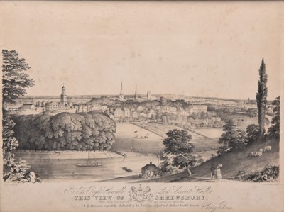 Lot 123 - After Henry Burn (1807-1884) 'This View of Shrewsbury', a pair (2)