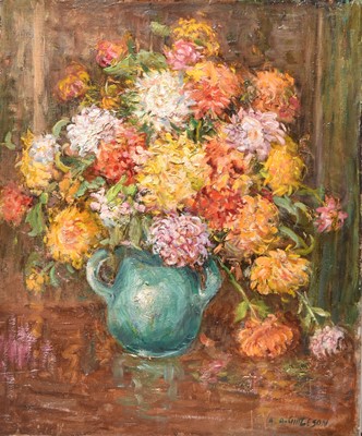 Lot 170 - Albert Abram Gittleson (act.1911-1944) Still Life of Flowers in vase
