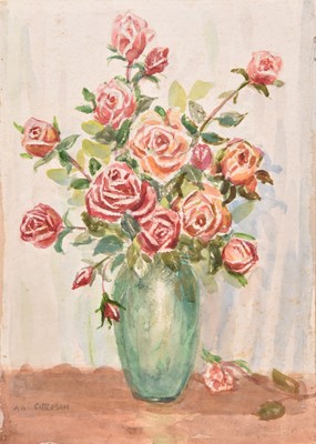 Lot 172 - Albert Abram Gittleson (act.1911-1944) Still Life of Flowers in vase (5)