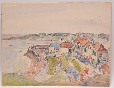 Lot 100 - Albert Abram Gittleson (act.1911-1944) Collection of watercolours of Crail
